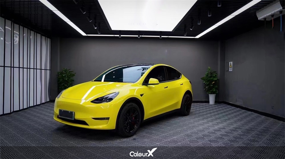 特斯拉MODELY | 水晶柠檬黄C202